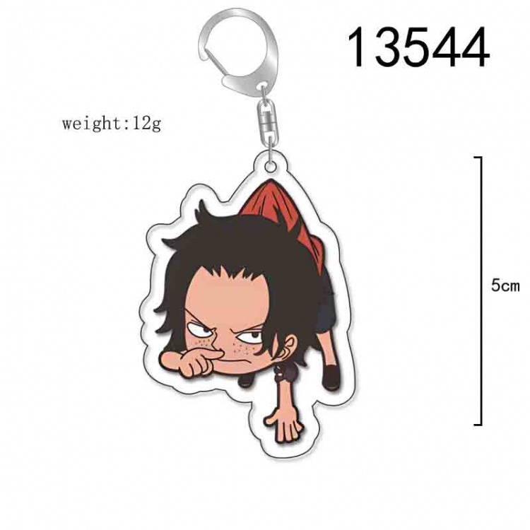 One Piece Anime Acrylic Keychain Charm price for 5 pcs 13544