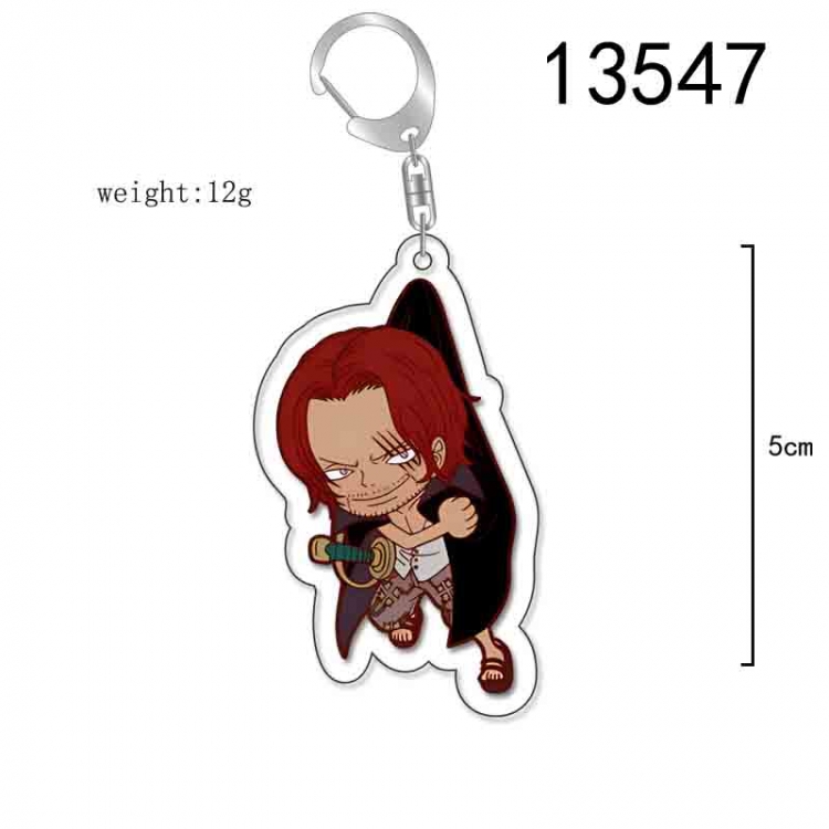 One Piece Anime Acrylic Keychain Charm price for 5 pcs 13547