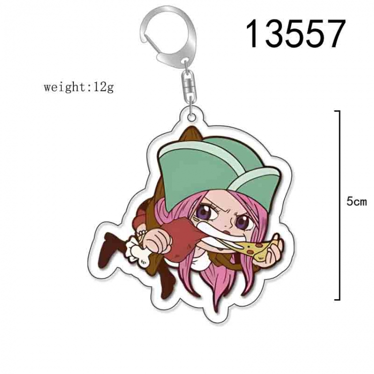One Piece Anime Acrylic Keychain Charm price for 5 pcs 13557