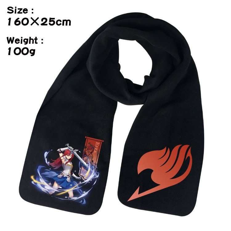 Fairy tail Anime fleece scarf bib 160X25CM 