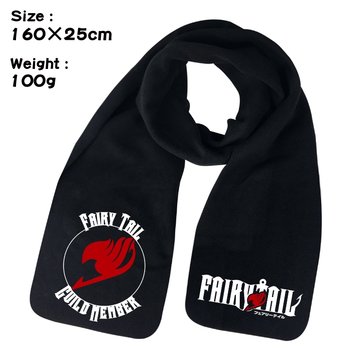 Fairy tail Anime fleece scarf bib 160X25CM 