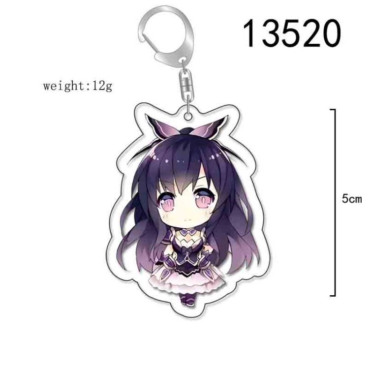 Date-A-Live Anime Acrylic Keychain Charm price for 5 pcs 13520