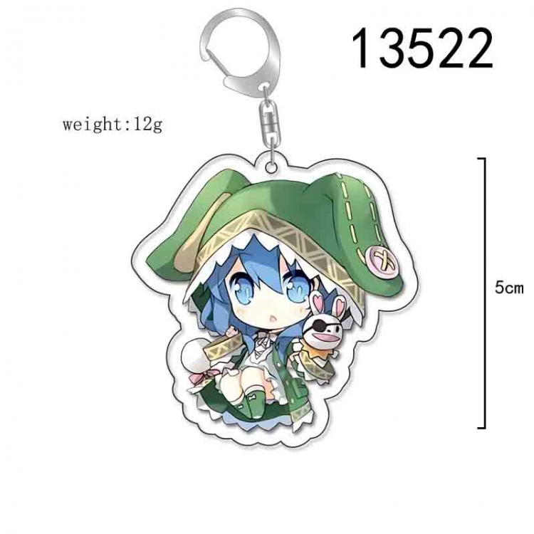 Date-A-Live Anime Acrylic Keychain Charm price for 5 pcs 13522
