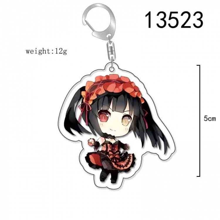 Date-A-Live Anime Acrylic Keychain Charm price for 5 pcs 13523
