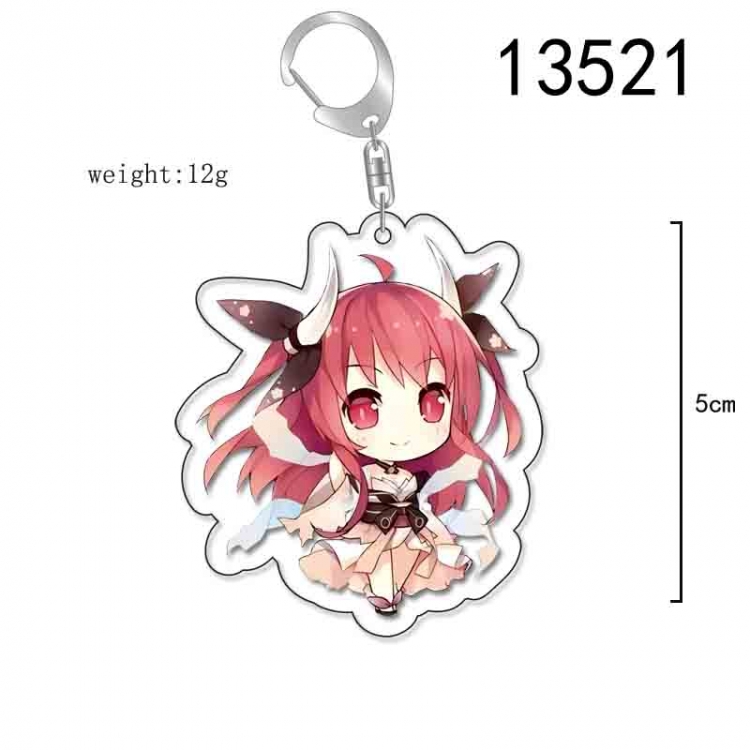 Date-A-Live Anime Acrylic Keychain Charm price for 5 pcs 13521