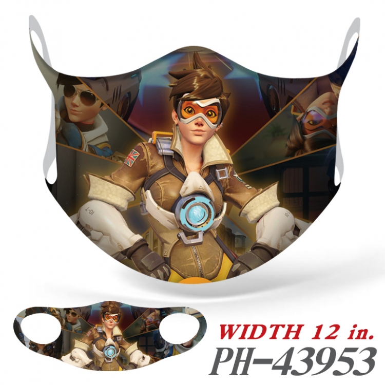 Overwatch Full color Ice silk seamless Mask price for 5 pcs PH-43953