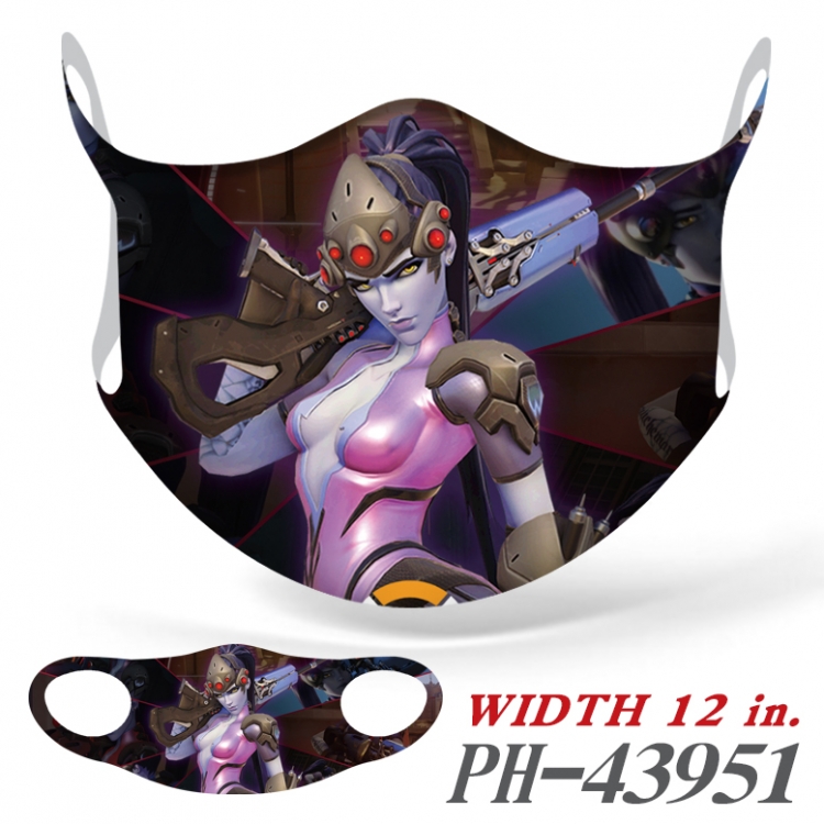 Overwatch Full color Ice silk seamless Mask price for 5 pcs  PH-43951A