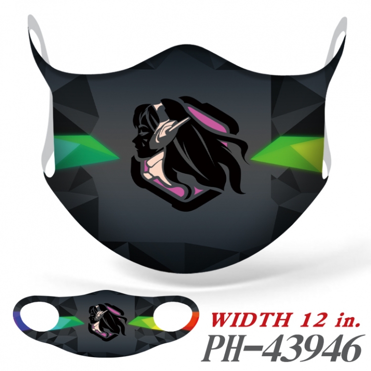 Overwatch Full color Ice silk seamless Mask price for 5 pcs PH-43946A