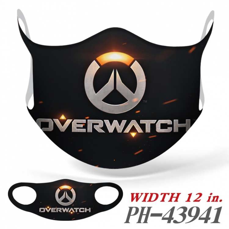Overwatch Full color Ice silk seamless Mask price for 5 pcs PH-43941A