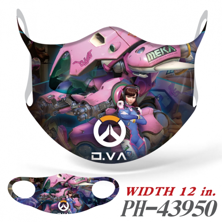 Overwatch Full color Ice silk seamless Mask price for 5 pcs PH-43950A