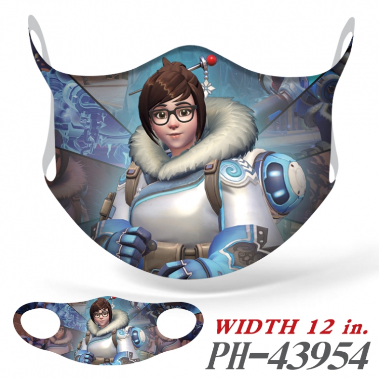 Overwatch Full color Ice silk seamless Mask price for 5 pcs PH-43954