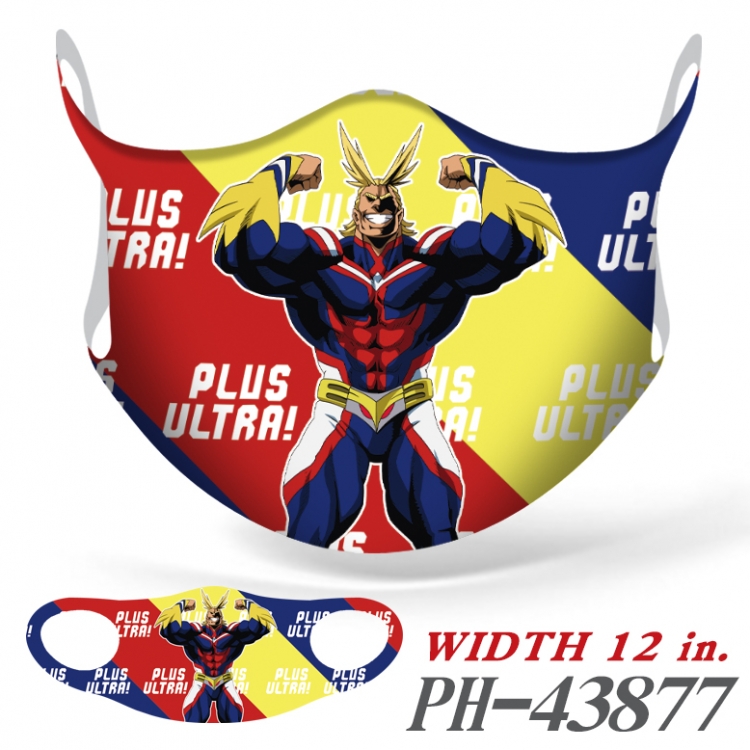 My Hero Academia Full color Ice silk seamless Mask price for 5 pcs PH-43877A