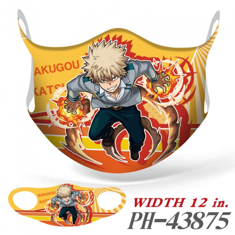 My Hero Academia Full color Ice silk seamless Mask price for 5 pcs PH-43875A