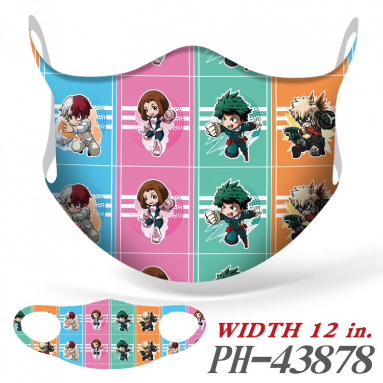 My Hero Academia Full color Ice silk seamless Mask price for 5 pcs  PH-43878A