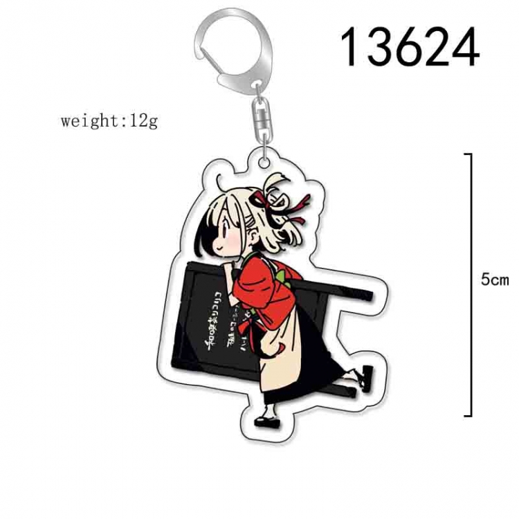 Lycoris Recoil Anime Acrylic Keychain Charm price for 5 pcs 13624