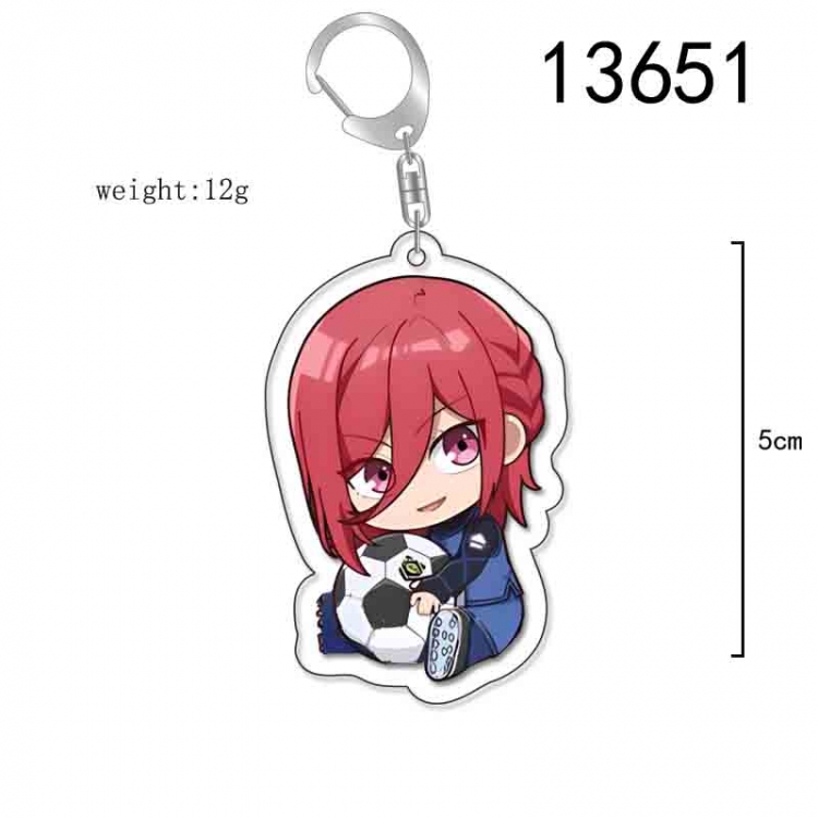 BLUE LOCK Anime Acrylic Keychain Charm price for 5 pcs  13651