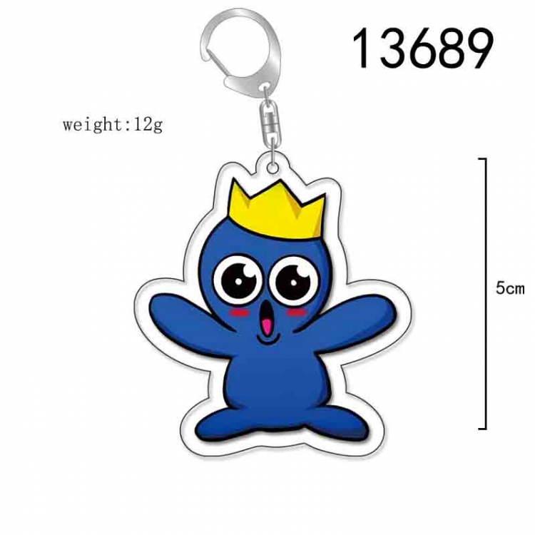 Rainbow friends Anime Acrylic Keychain Charm price for 5 pcs 13689