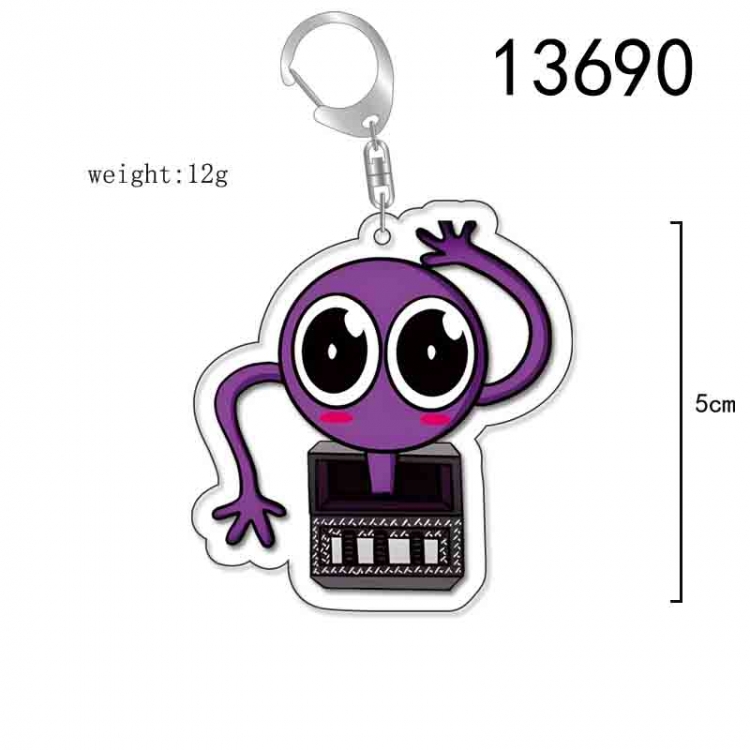 Rainbow friends Anime Acrylic Keychain Charm price for 5 pcs 13690