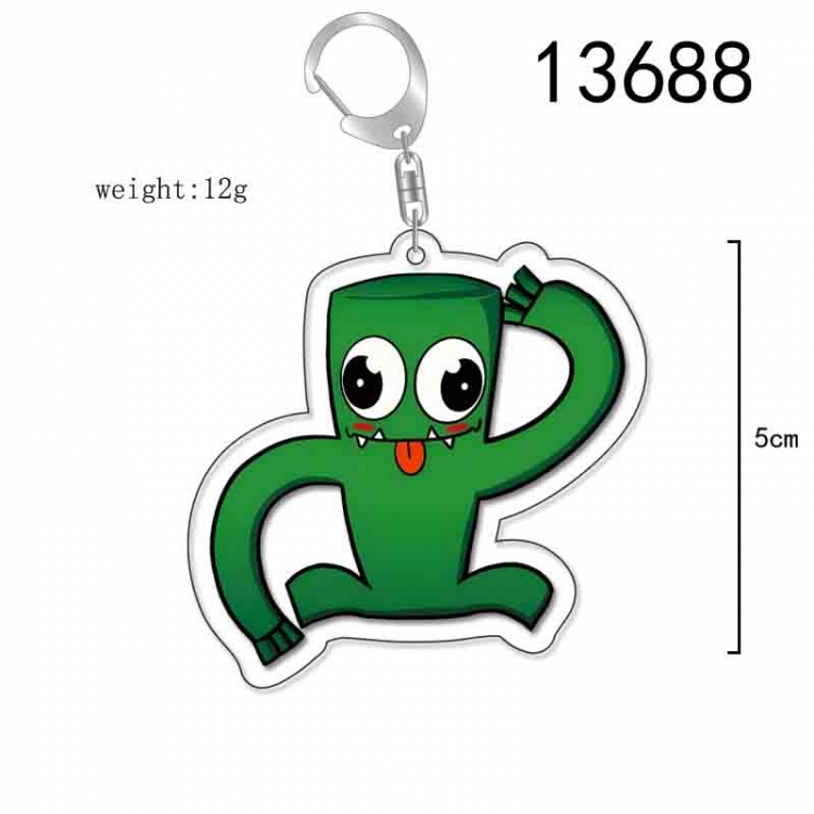 Rainbow friends Anime Acrylic Keychain Charm price for 5 pcs 13688