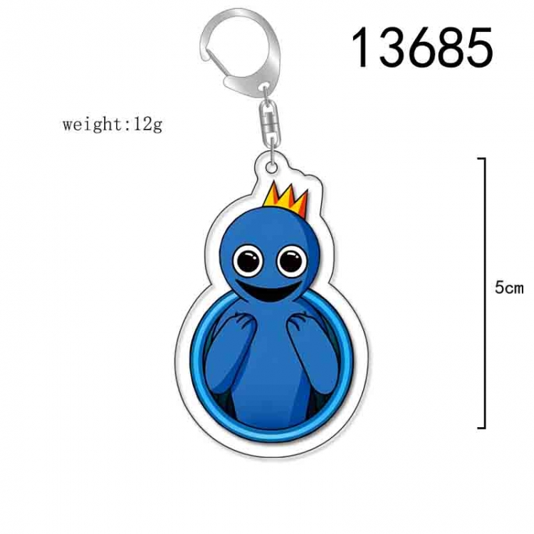 Rainbow friends Anime Acrylic Keychain Charm price for 5 pcs 13685