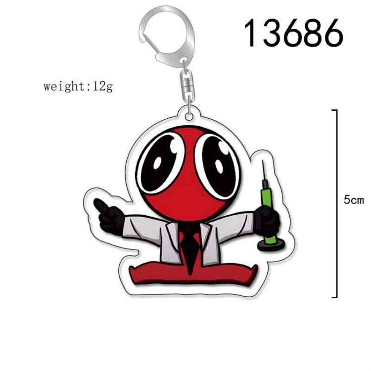 Rainbow friends Anime Acrylic Keychain Charm price for 5 pcs 13686