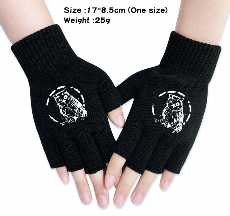 The Promised Neverla Anime knitted half finger gloves 17x8.5cm