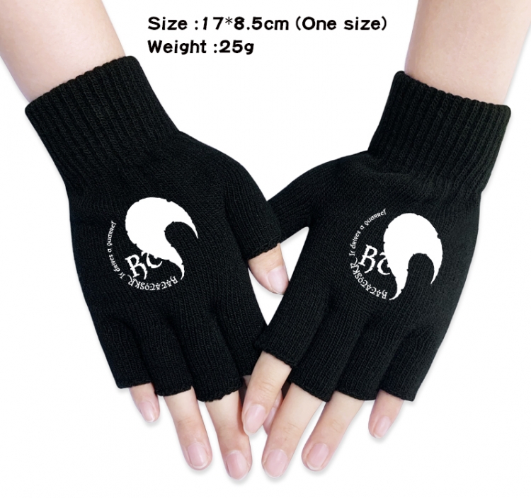 Date-A-Live Anime knitted half finger gloves 17x8.5cm