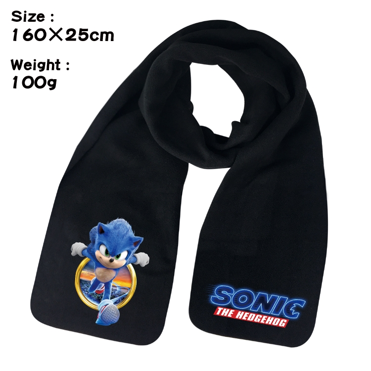 Sonic The Hedgehog Anime fleece scarf bib 160X25CM 