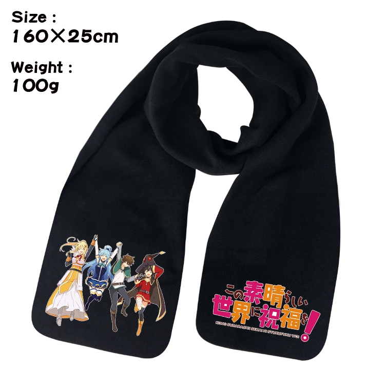 Blessings for a better world Anime fleece scarf bib 160X25CM 