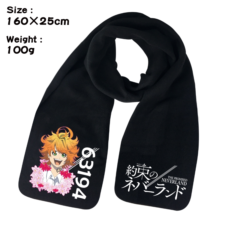 The Promised Neverla Anime fleece scarf bib 160X25CM 