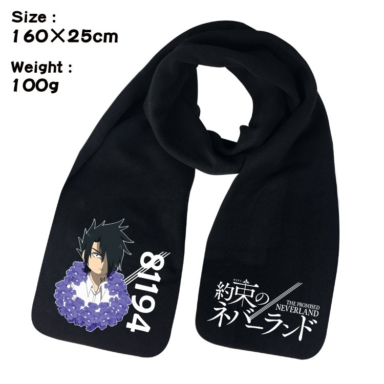 The Promised Neverla Anime fleece scarf bib 160X25CM 