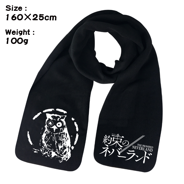 The Promised Neverla Anime fleece scarf bib 160X25CM 