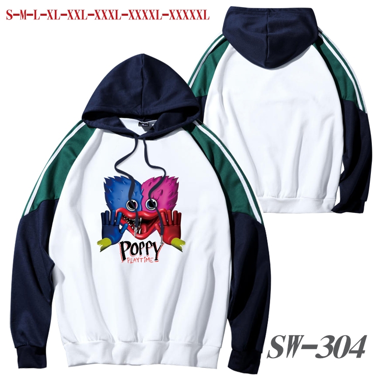 poppy playtime Anime color contrast sweater pullover Hoodie from S to 5XL