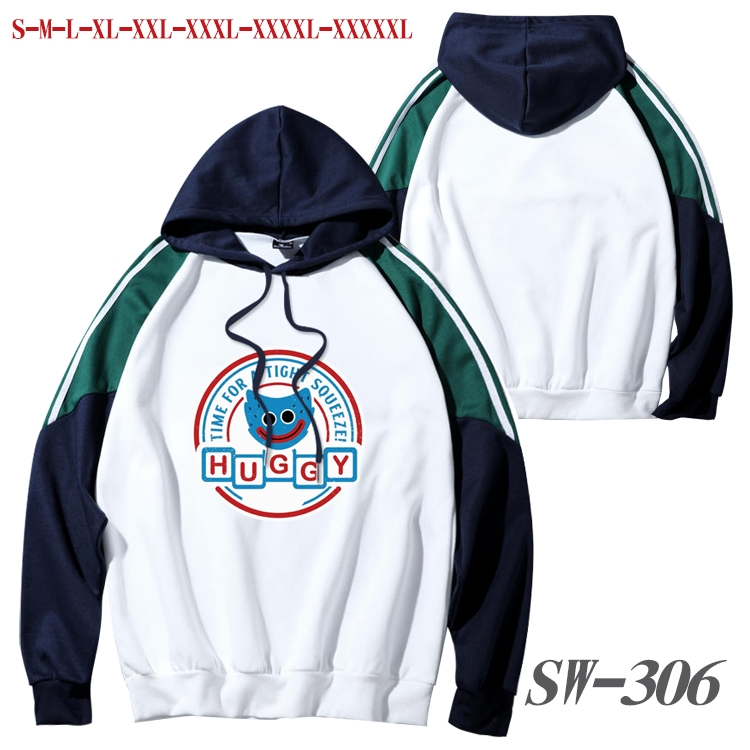 poppy playtime Anime color contrast sweater pullover Hoodie from S to 5XL