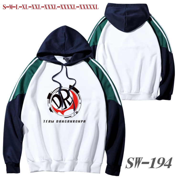 Dangan-Ronpa Anime color contrast sweater pullover Hoodie from S to 5XL