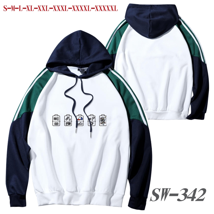 Stranger Things Anime color contrast sweater pullover Hoodie from S to 5XL