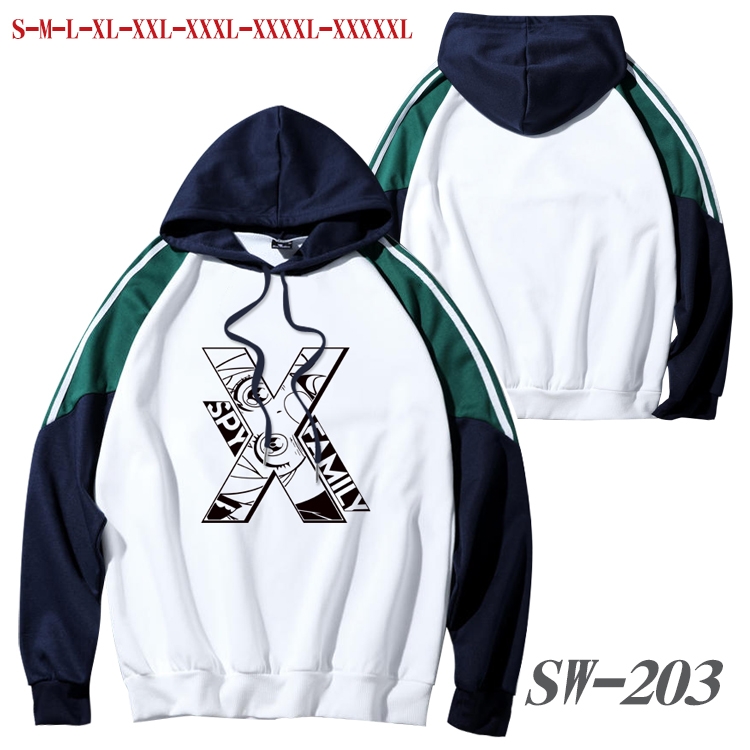 SPY×FAMILY Anime color contrast sweater pullover Hoodie from S to 5XL