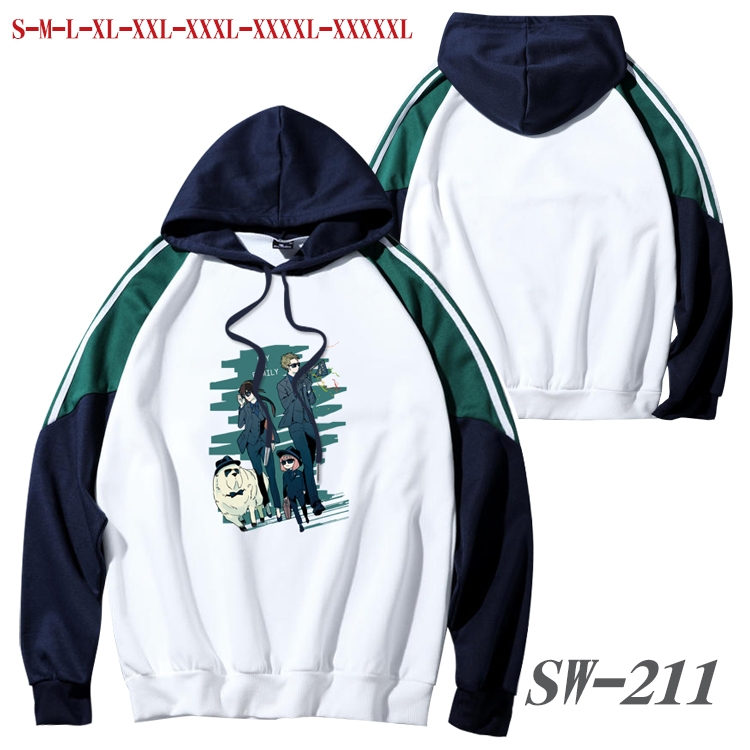 SPY×FAMILY Anime color contrast sweater pullover Hoodie from S to 5XL