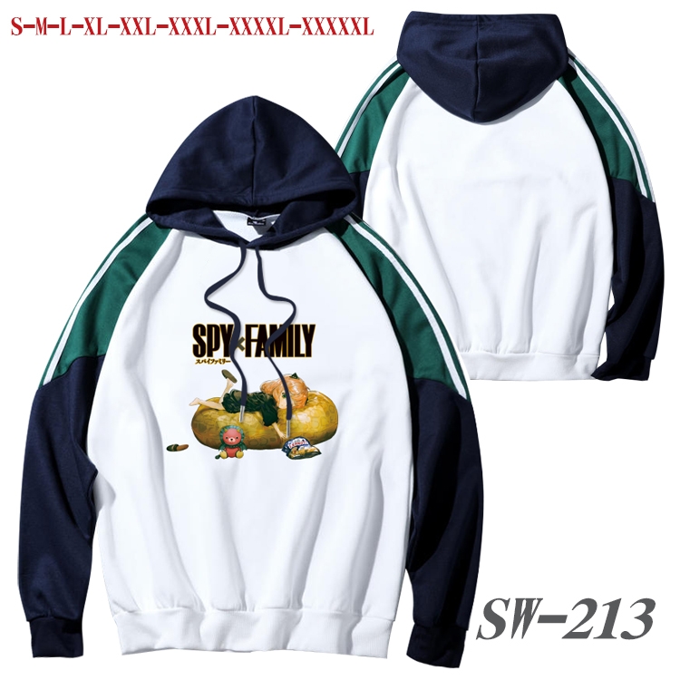 SPY×FAMILY Anime color contrast sweater pullover Hoodie from S to 5XL