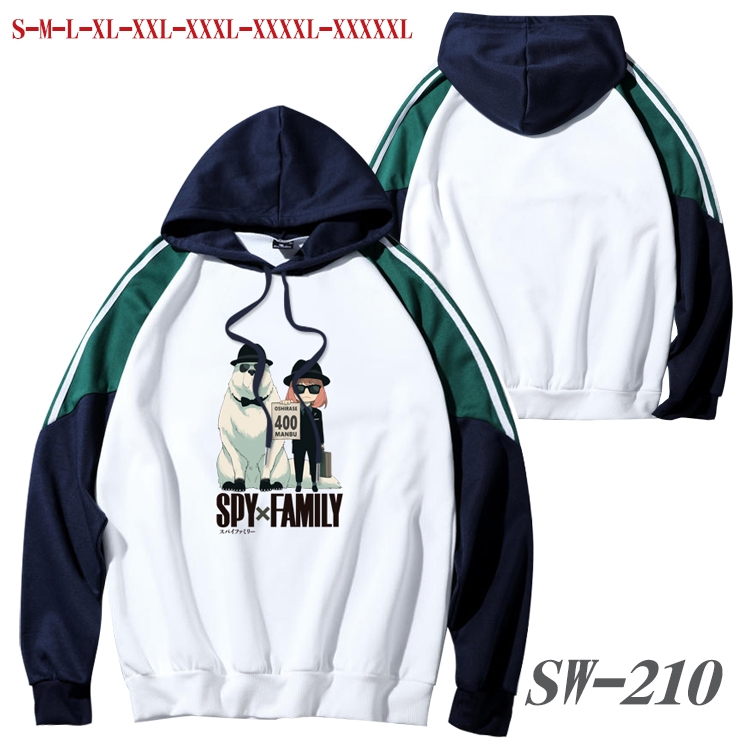 SPY×FAMILY Anime color contrast sweater pullover Hoodie from S to 5XL