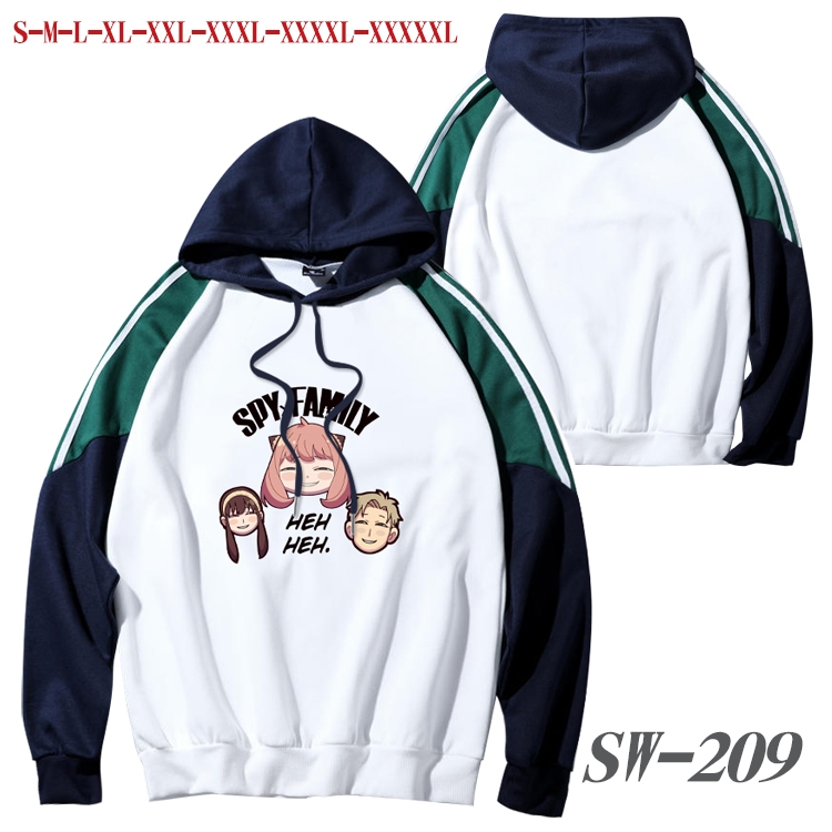 SPY×FAMILY Anime color contrast sweater pullover Hoodie from S to 5XL