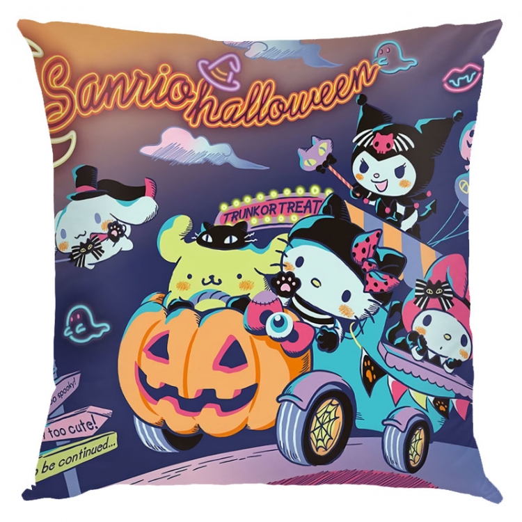 Kuromi Cartoon  square full-color pillow cushion 45X45CM NO FILLING Z3-48