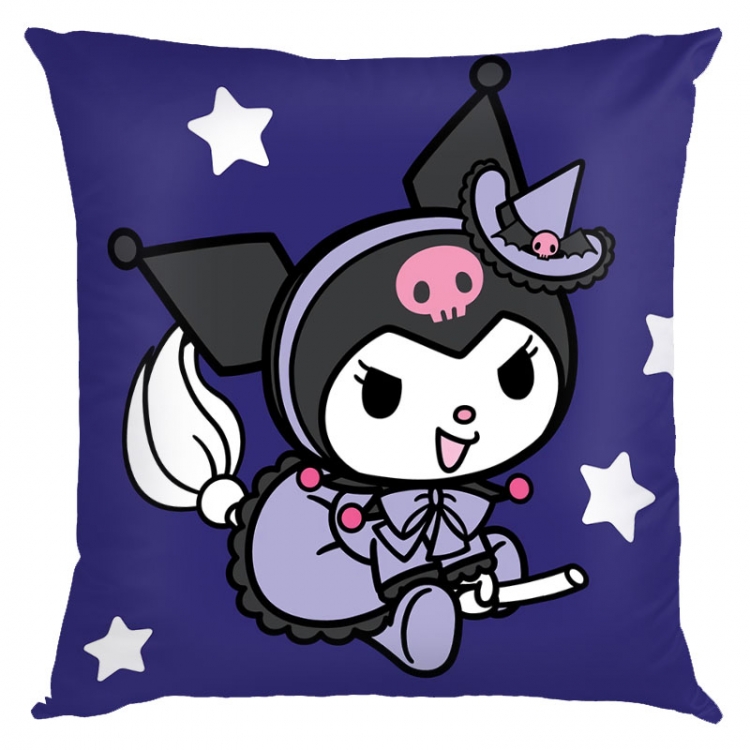 Kuromi Cartoon  square full-color pillow cushion 45X45CM NO FILLING Z3-46