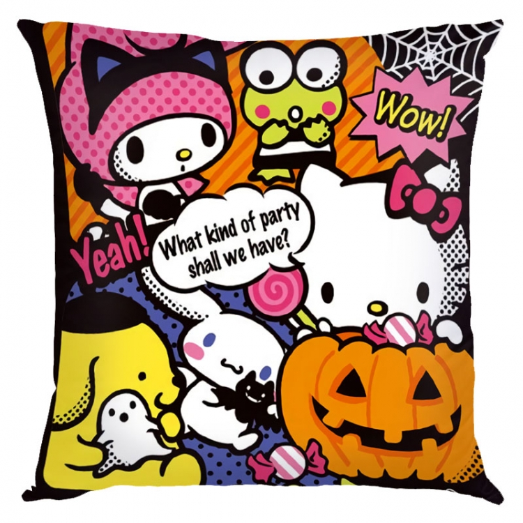 Kuromi Cartoon  square full-color pillow cushion 45X45CM NO FILLING Z3-47