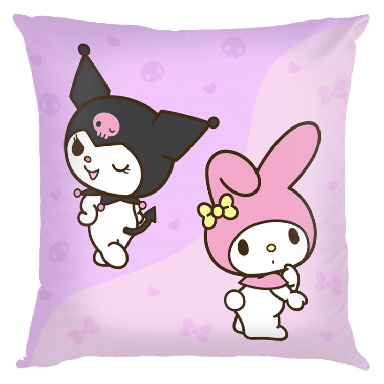 Kuromi Cartoon  square full-color pillow cushion 45X45CM NO FILLING Z3-40