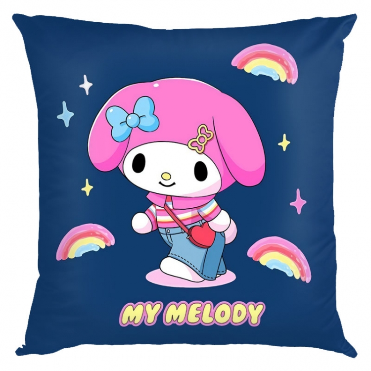 Kuromi Cartoon  square full-color pillow cushion 45X45CM NO FILLING Z3-53