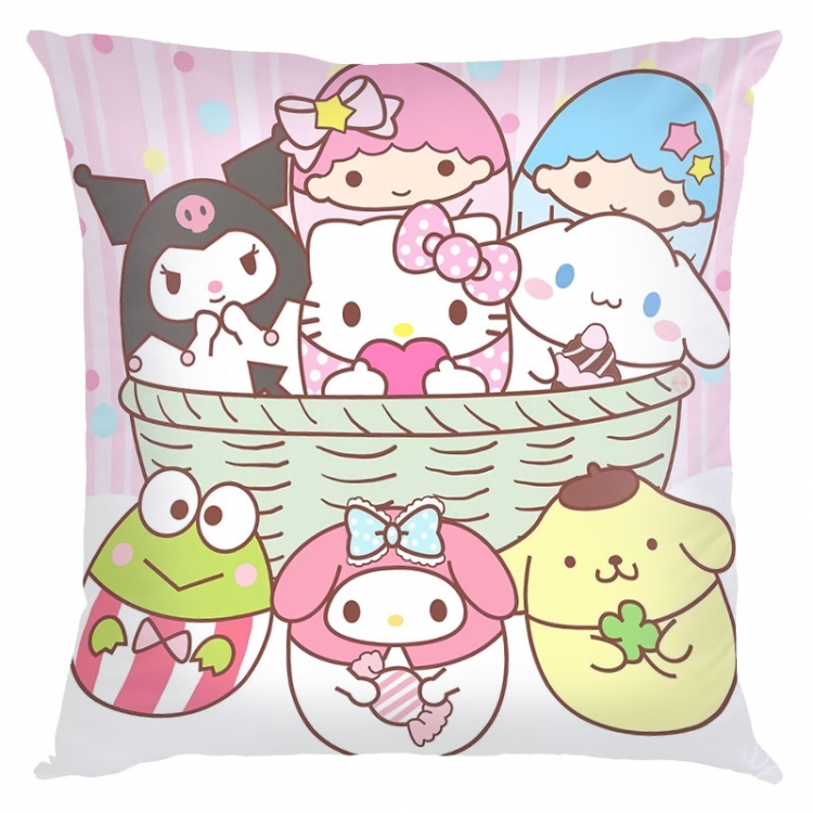Kuromi Cartoon  square full-color pillow cushion 45X45CM NO FILLING Z3-39