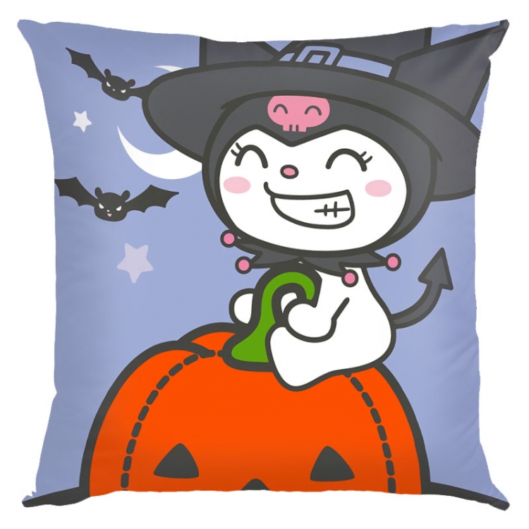 Kuromi Cartoon  square full-color pillow cushion 45X45CM NO FILLING  Z3-45