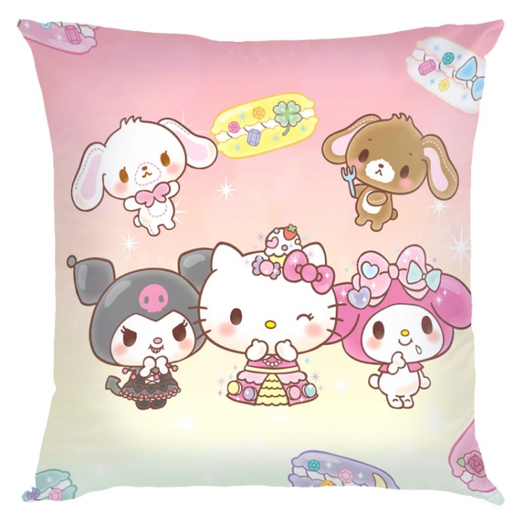 Kuromi Cartoon  square full-color pillow cushion 45X45CM NO FILLING Z3-58
