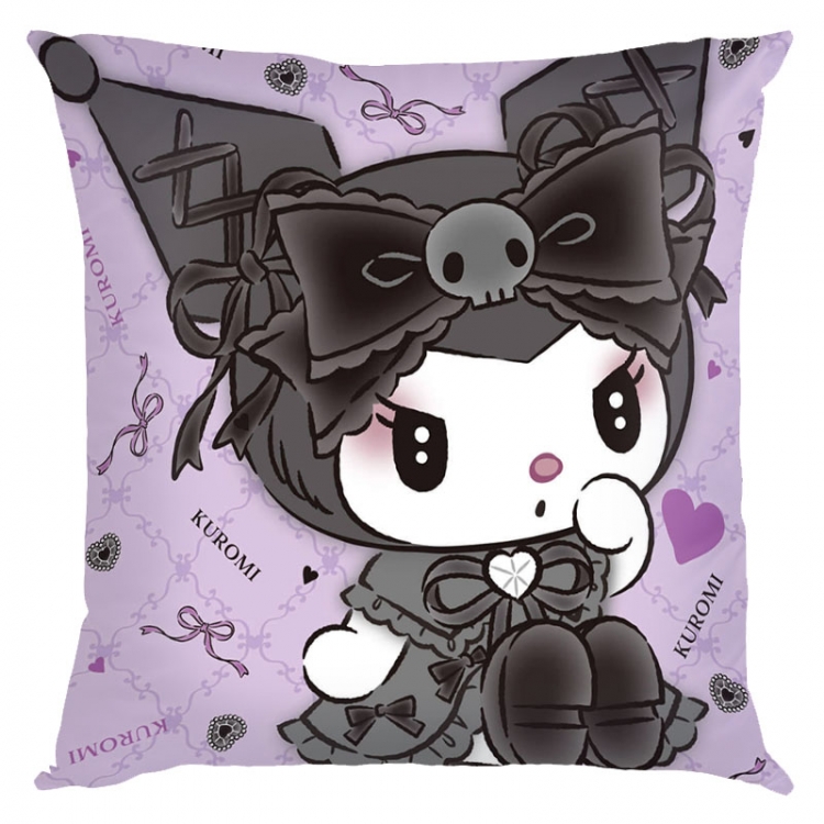 Kuromi Cartoon  square full-color pillow cushion 45X45CM NO FILLING   Z3-59